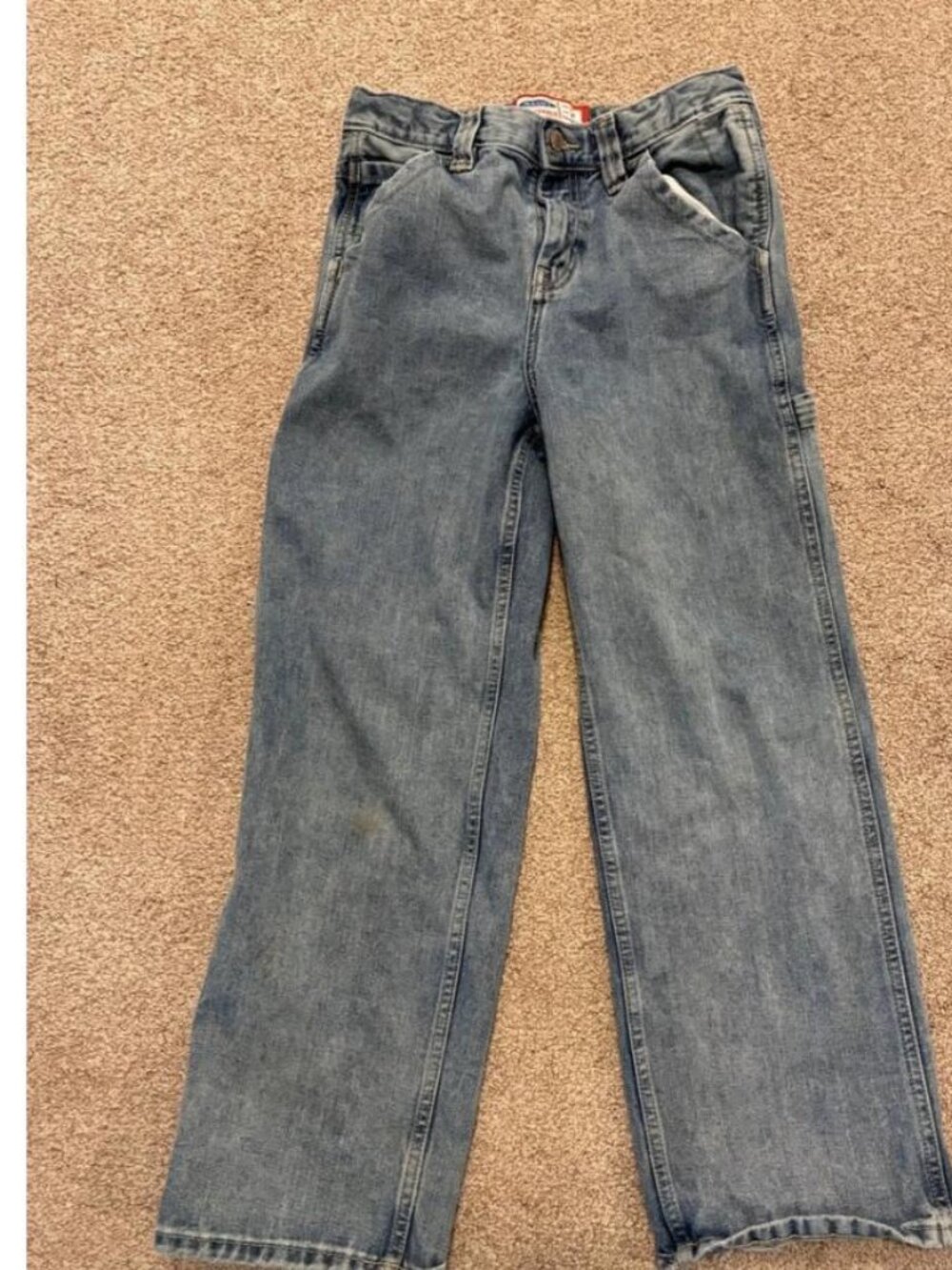Old Navy Painter's Pants Light Wash Carpenter Jeans Kids 14